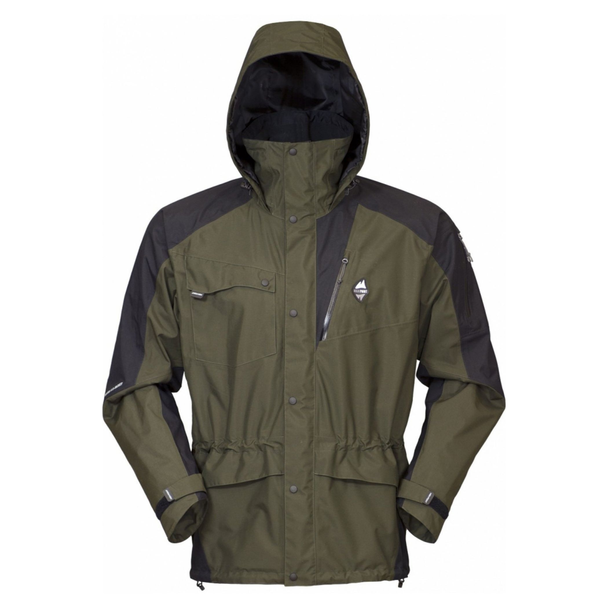 Outdoorová bunda s kapucňou, väčším golierom a šiestimi vreckami Vyobrazenie Outdoorová bunda s kapucňou, väčším golierom a šiestimi vreckami