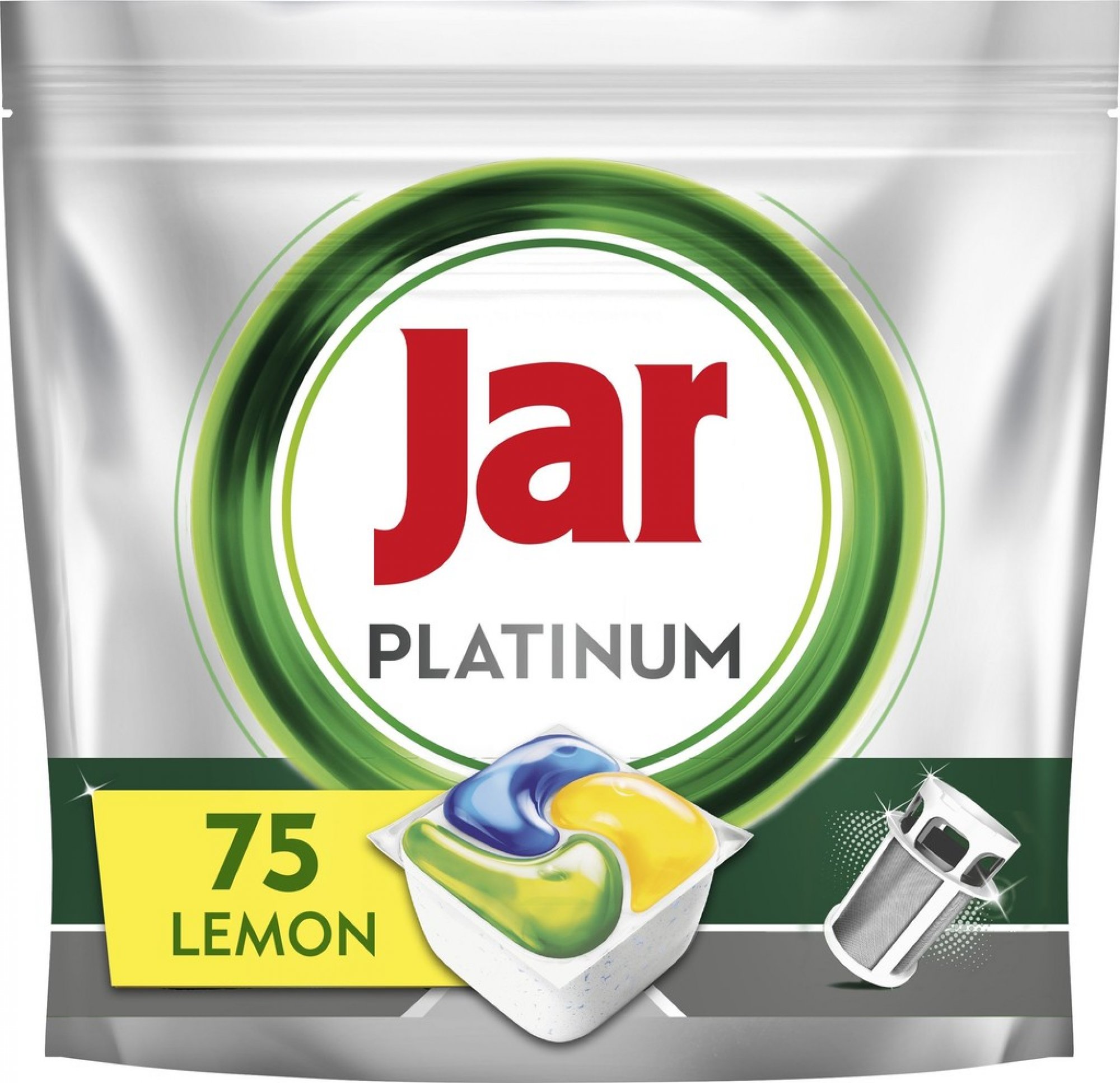 Test Jar Platinum All in 1 Lemon kapsule do umývačky riadu 75 ks Recenzia Jar Platinum All in 1 Lemon kapsule do umývačky riadu 75 ks
