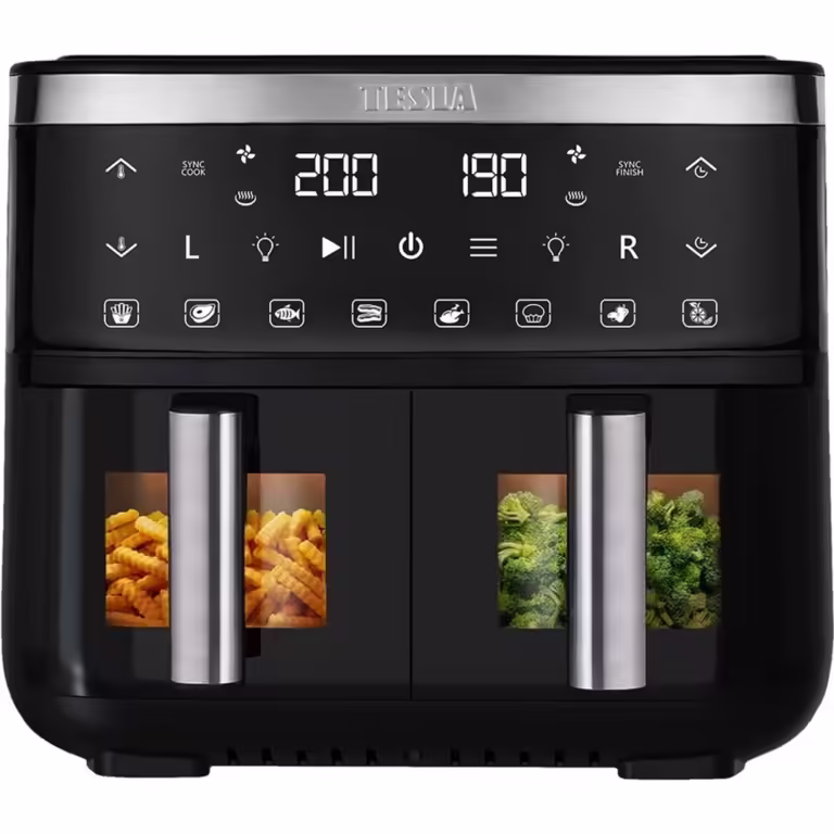 Test TESLA AirCook DualZone Q450 XXL Recenzia TESLA AirCook DualZone Q450 XXL