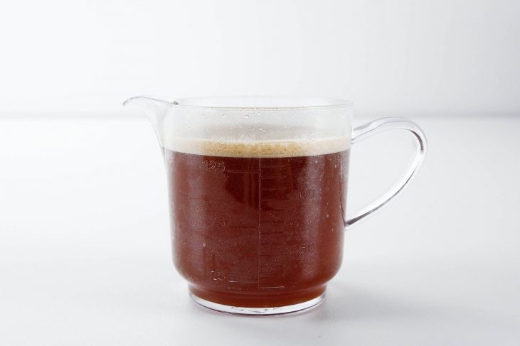 Espresso Tu je možné vidieť espresso z kávovaru, veľmi svetlé a objemné
