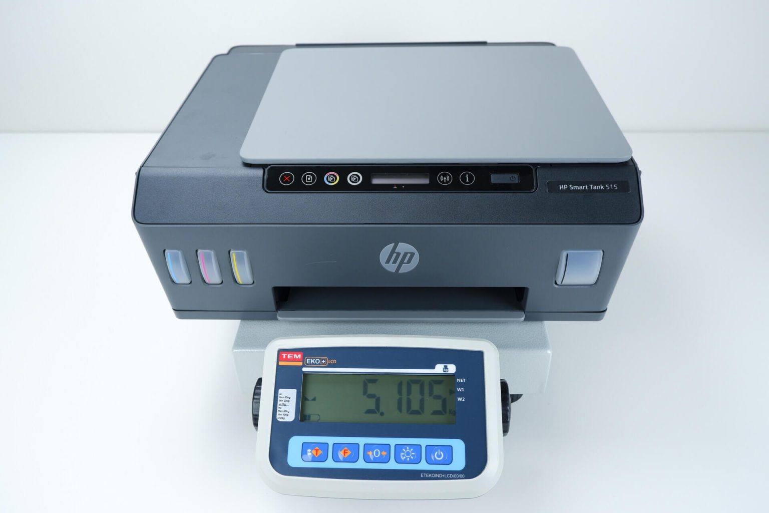 Hmotnosť tlačiarne HP Smart Tank 515