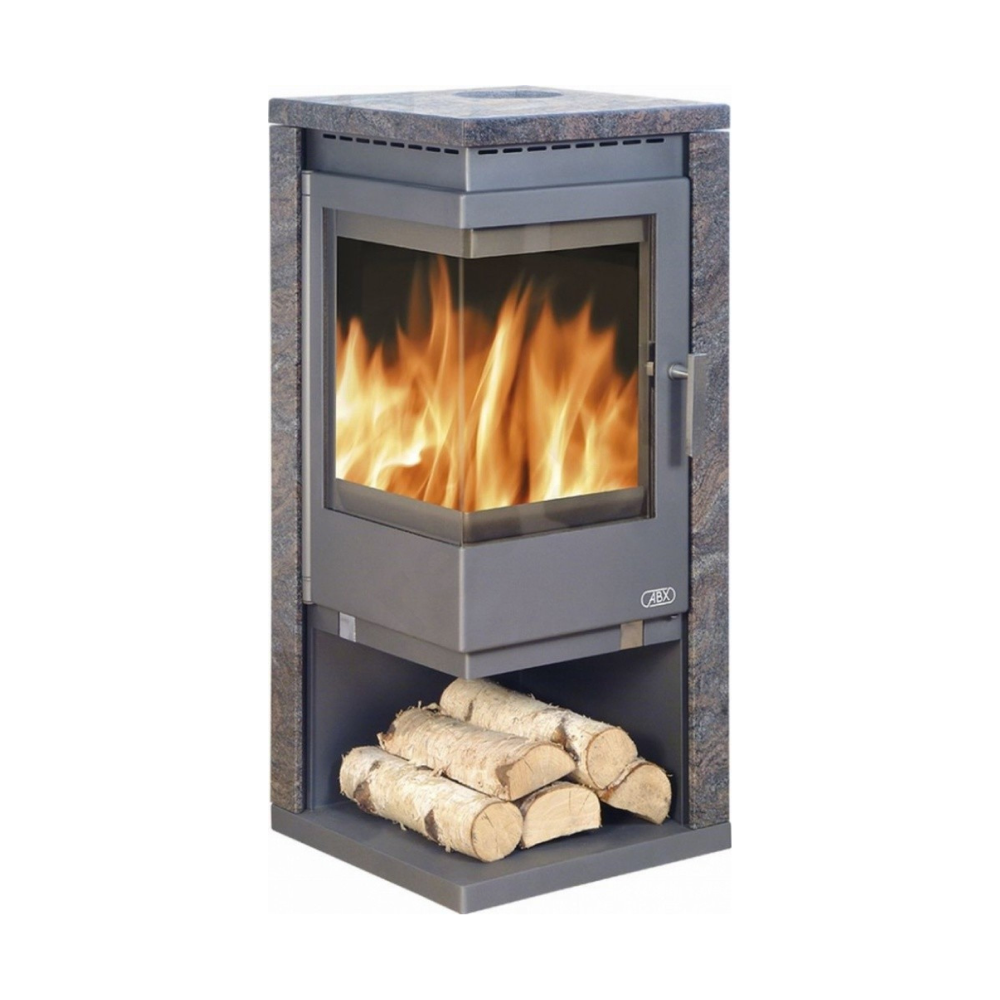 Rohové plechové kachle Obrázok znázorňuje rohové prevedenie plechových krbových kachlí