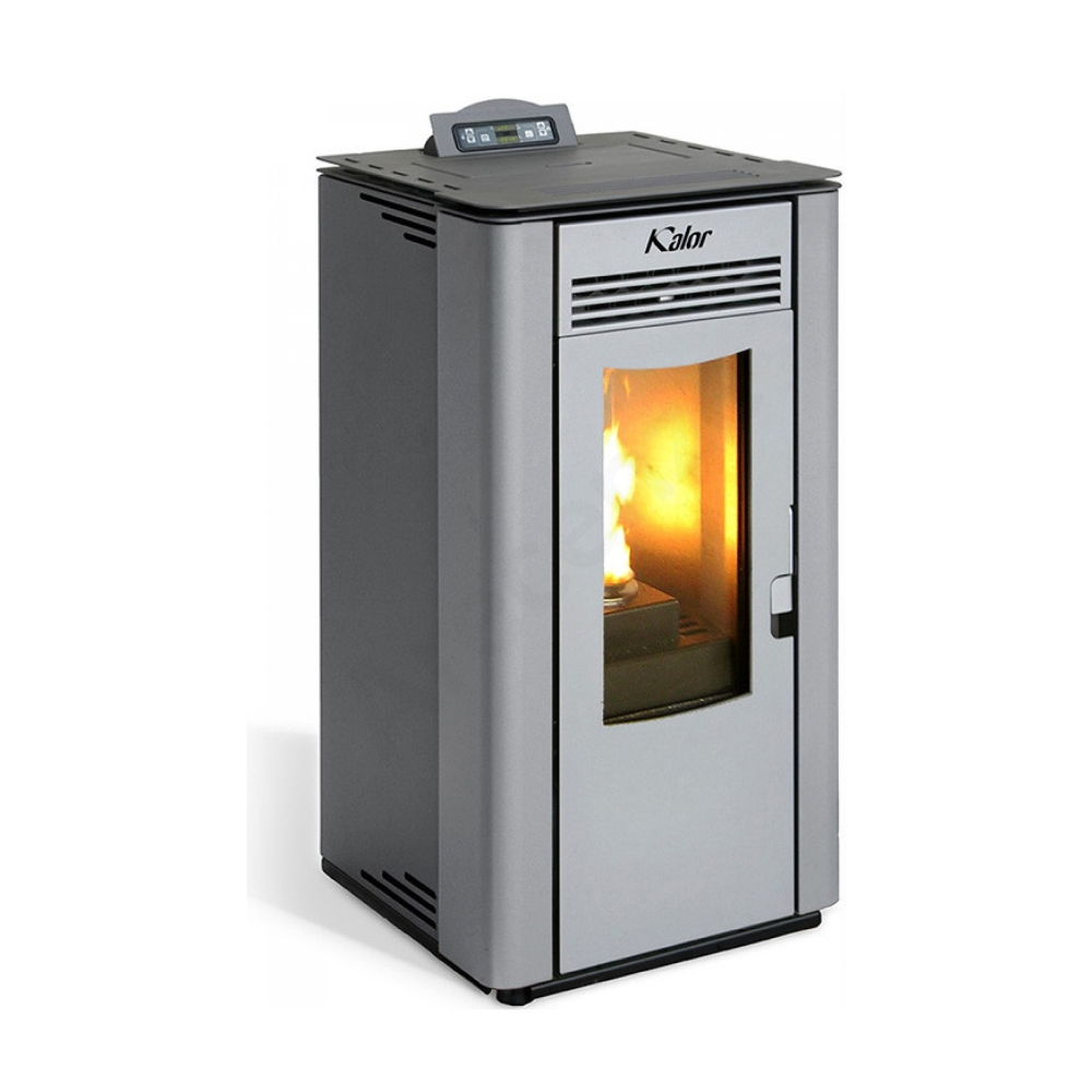 Plechové kachle do kotolne Obrázok znázorňuje plechové kachle s elektronickou reguláciou